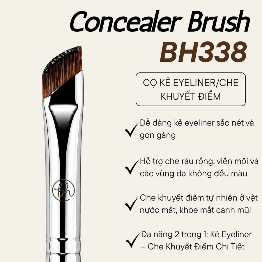 Cọ Tán Kem Che Khuyết Điểm BH Cosmetics Concealer Brush BH338